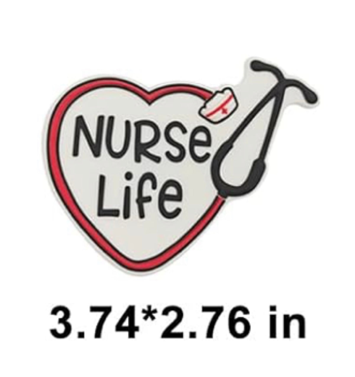 Lg Nurse Charm for EVA tote bags or similar