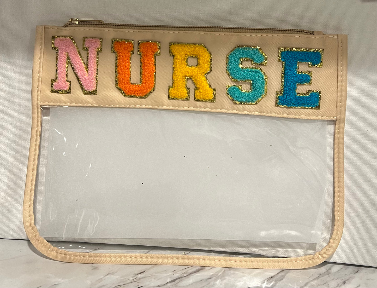 Clear Nurse Makeup Pouch