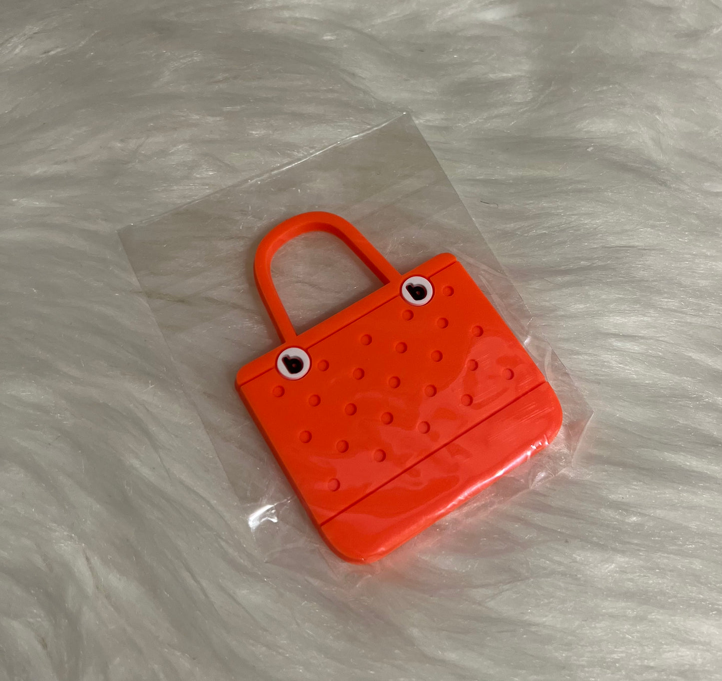 Orange Mini Bag Charm